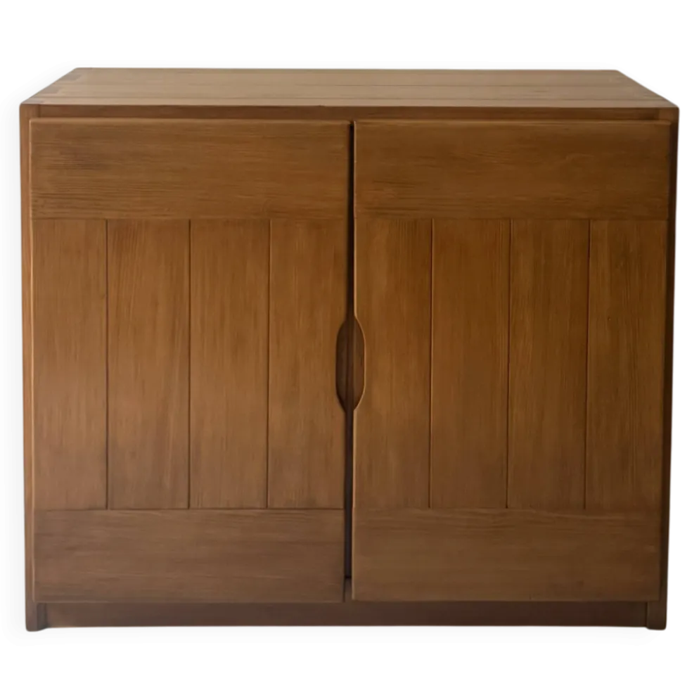 Buffet design en bois orme & pin collection Savoie, Maison Regain 1970