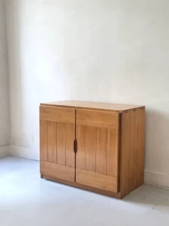 Buffet design en bois orme & pin collection Savoie, Maison Regain 1970