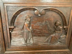 Buffet - Desserte - Meuble Artisanal Breton en chêne massif sculpté