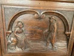 Buffet - Desserte - Meuble Artisanal Breton en chêne massif sculpté