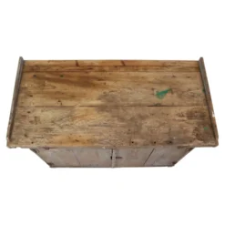 Buffet de travail ancien bleu au caractère unique 124 cm
