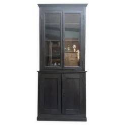 Buffet deux corps ancien noir (rénové)