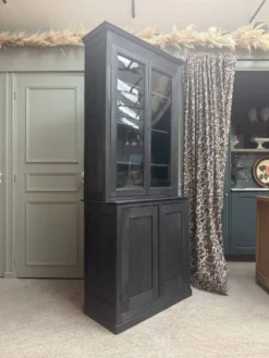 Buffet deux corps ancien noir (rénové)