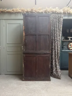 Buffet deux corps ancien noir (rénové)