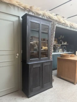 Buffet deux corps ancien noir (rénové)