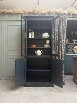 Buffet deux corps ancien noir (rénové)