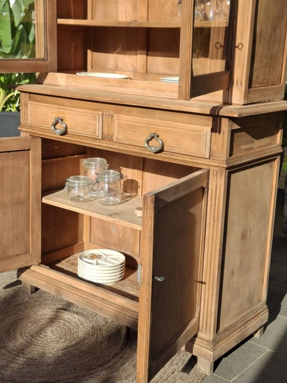 Buffet deux corps ancien rénové