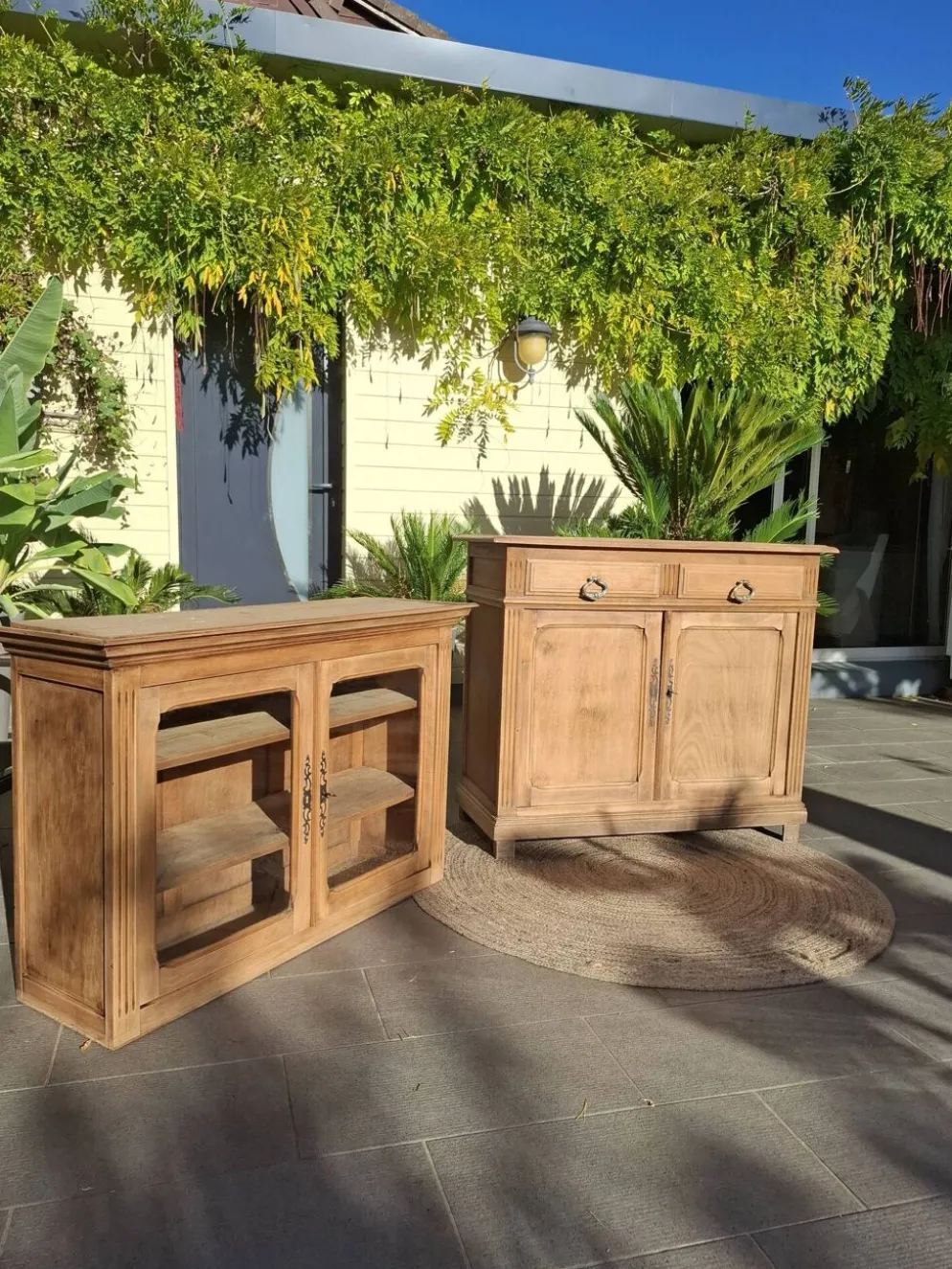Buffet deux corps ancien rénové
