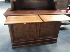 Buffet deux corps anglais en acajou
