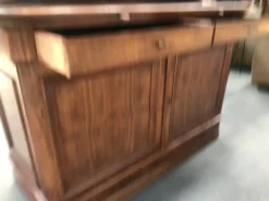 Buffet deux corps anglais en acajou