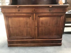 Buffet deux corps anglais en acajou