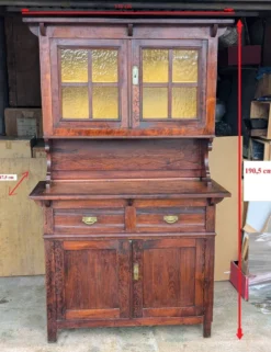 Buffet deux corps japonisant - Art and krafts - circa 1900 Art Nouveau