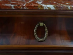 Buffet deux-corps loupe de bois et bronze xix siècle