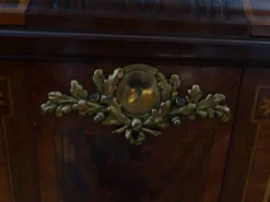 Buffet deux-corps loupe de bois et bronze xix siècle
