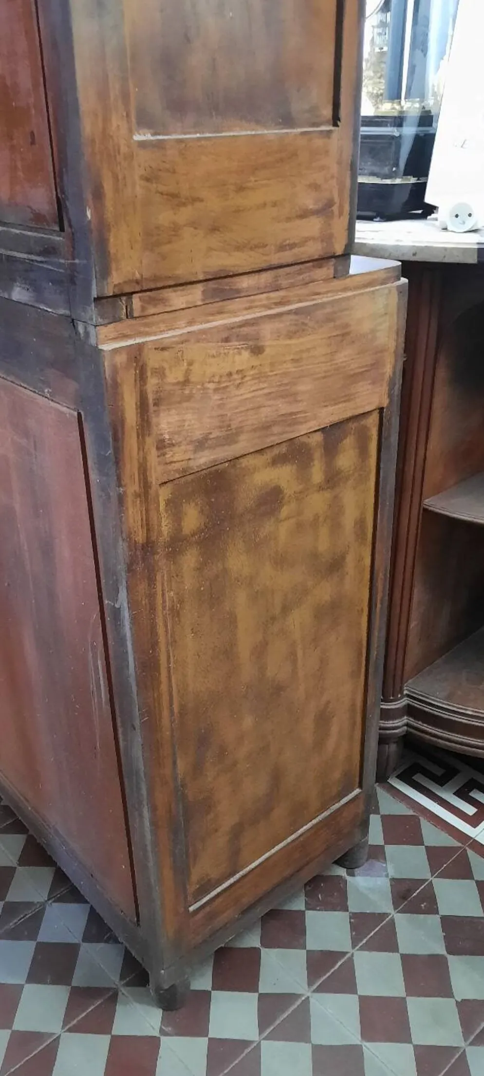 Buffet deux corps vintage