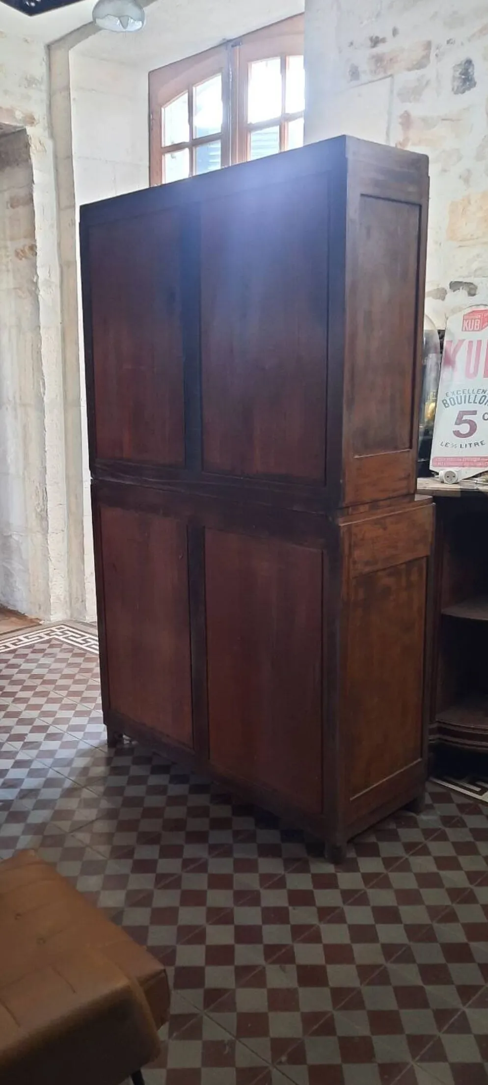Buffet deux corps vintage