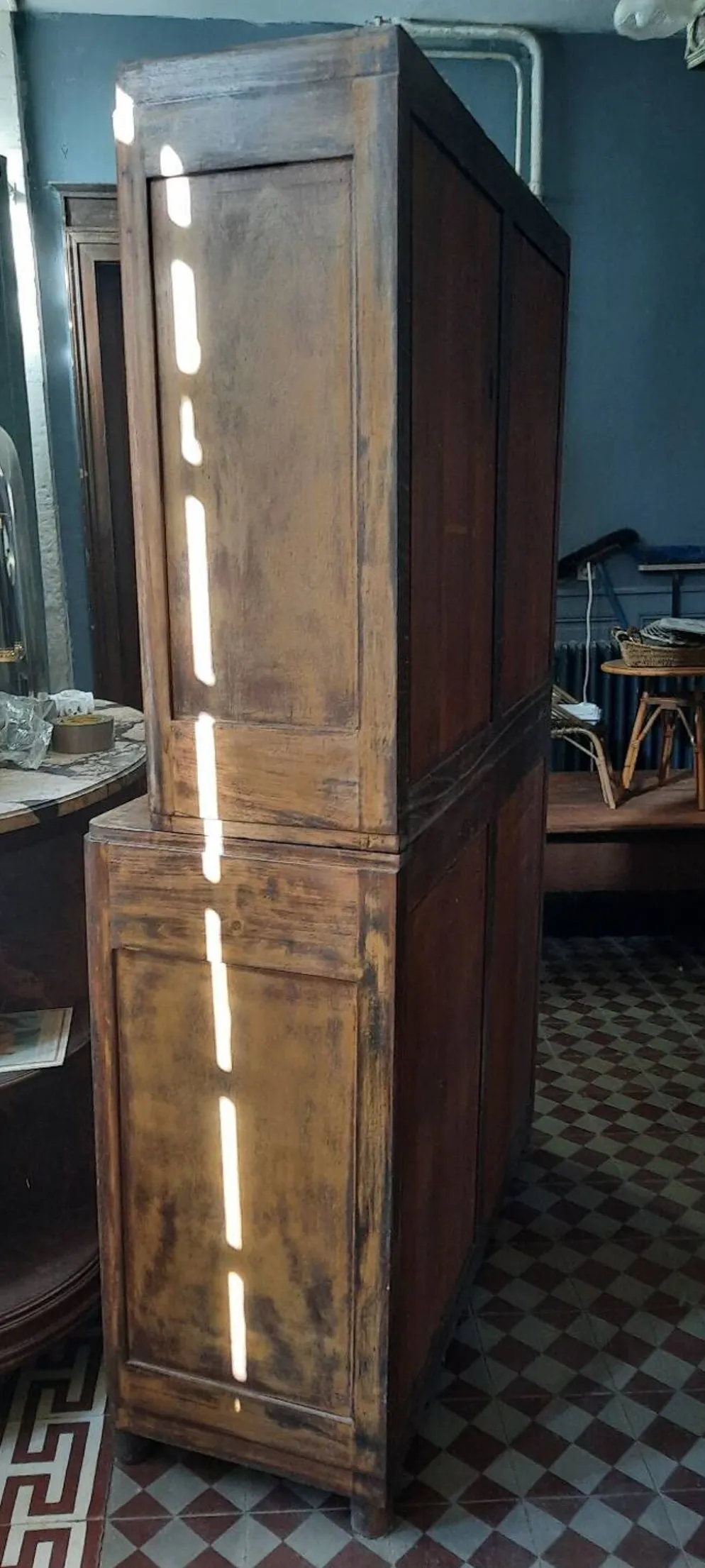 Buffet deux corps vintage