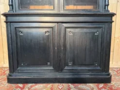 Buffet deux corps vitré – Époque Napoléon III – Bois ébonisé – XIXe siècle