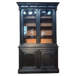 Buffet deux corps vitré – Époque Napoléon III – Bois ébonisé – XIXe siècle