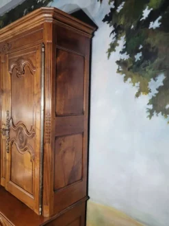 Buffet double corps en merisier époque Louis XV