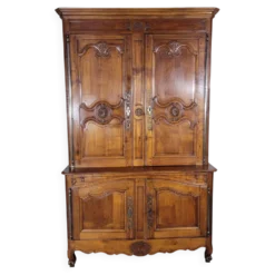Buffet double corps en merisier époque Louis XV