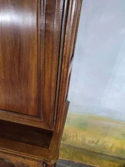 Buffet double corps en noyer directoire