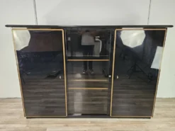 Buffet en bois laqué Pierre Cardin avec un compartiment éclairé, 197