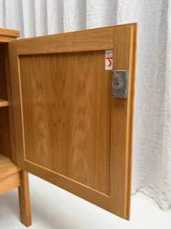 Buffet en chêne blond, Jos De Mey, Van den Berghe-Pauvers, Gand, Belgique, années 70