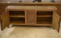 Buffet en chêne cérusé signé Maurice Rinck 1940’s