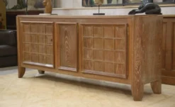 Buffet en chêne cérusé signé Maurice Rinck 1940’s