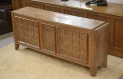 Buffet en chêne cérusé signé Maurice Rinck 1940’s