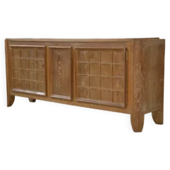 Buffet en chêne cérusé signé Maurice Rinck 1940’s