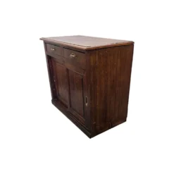 Buffet en chêne français ancien avec portes coulissantes, deuxième moitié des années 1800.