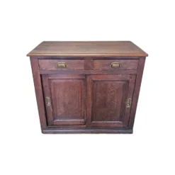 Buffet en chêne français ancien avec portes coulissantes, deuxième moitié des années 1800.