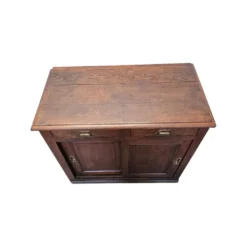 Buffet en chêne français ancien avec portes coulissantes, deuxième moitié des années 1800.