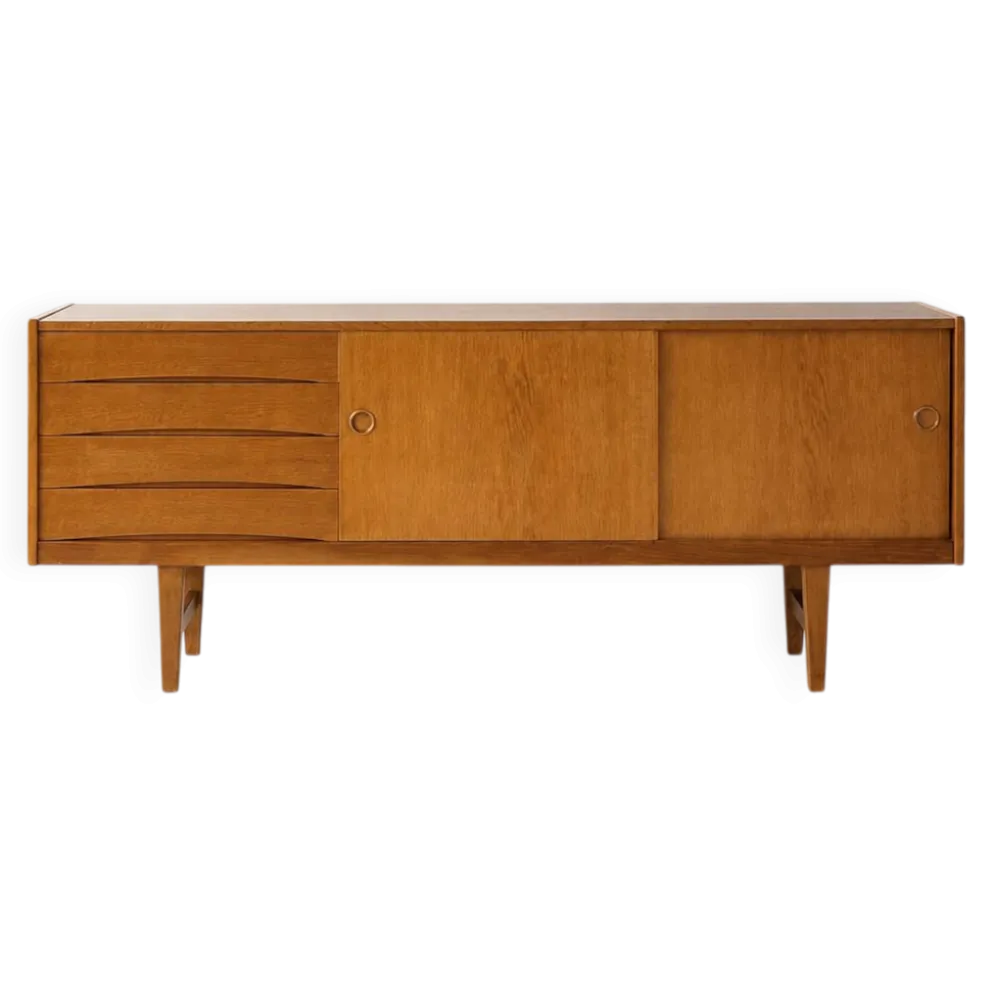 Buffet en chêne "Ulvö" d'IKEA par Erik Wørts, années 1960.