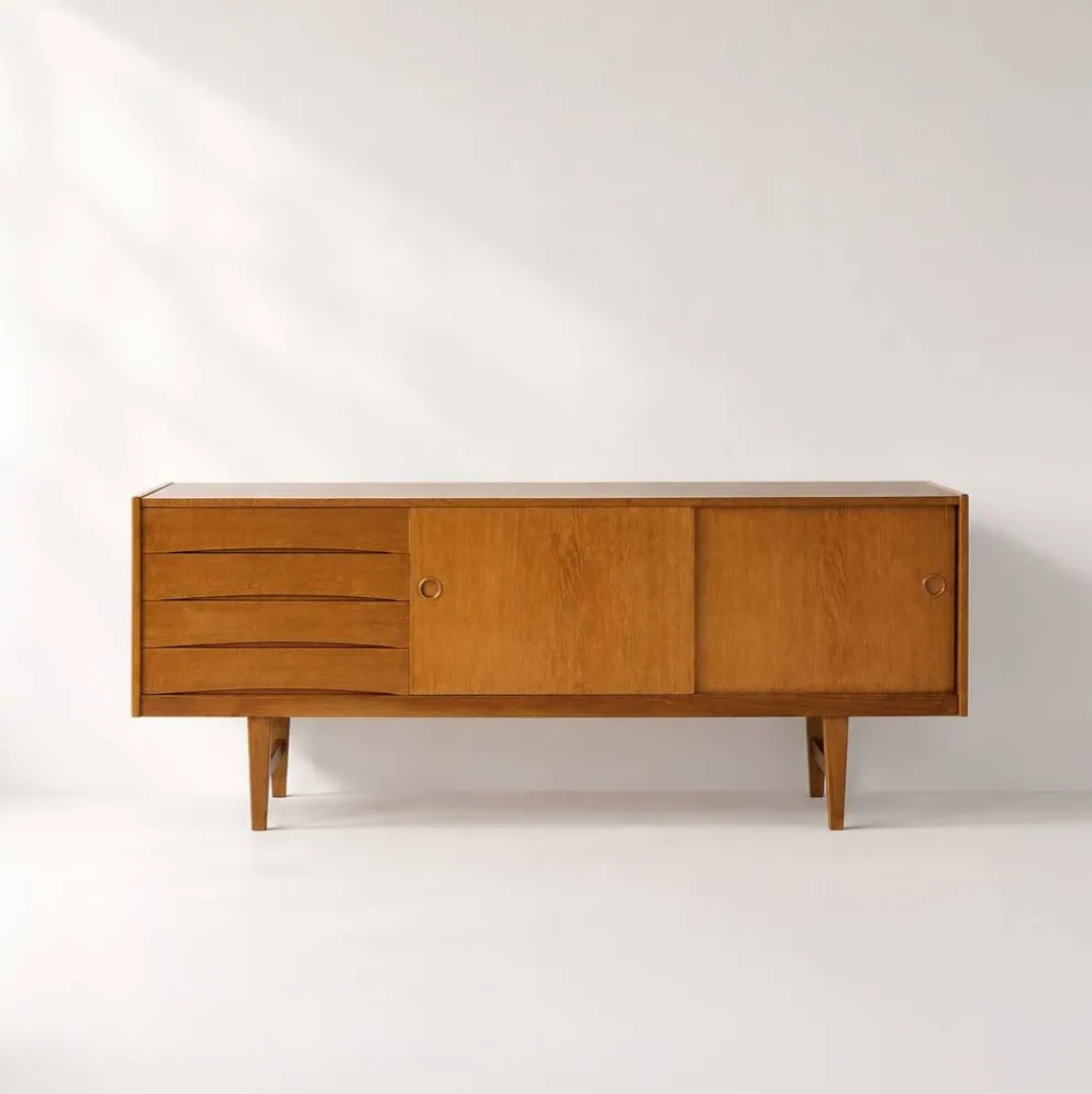 Buffet en chêne "Ulvö" d'IKEA par Erik Wørts, années 1960.