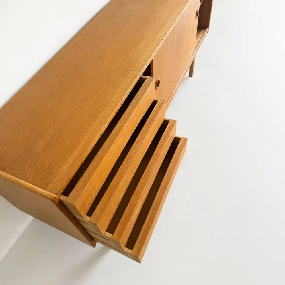 Buffet en chêne "Ulvö" d'IKEA par Erik Wørts, années 1960.