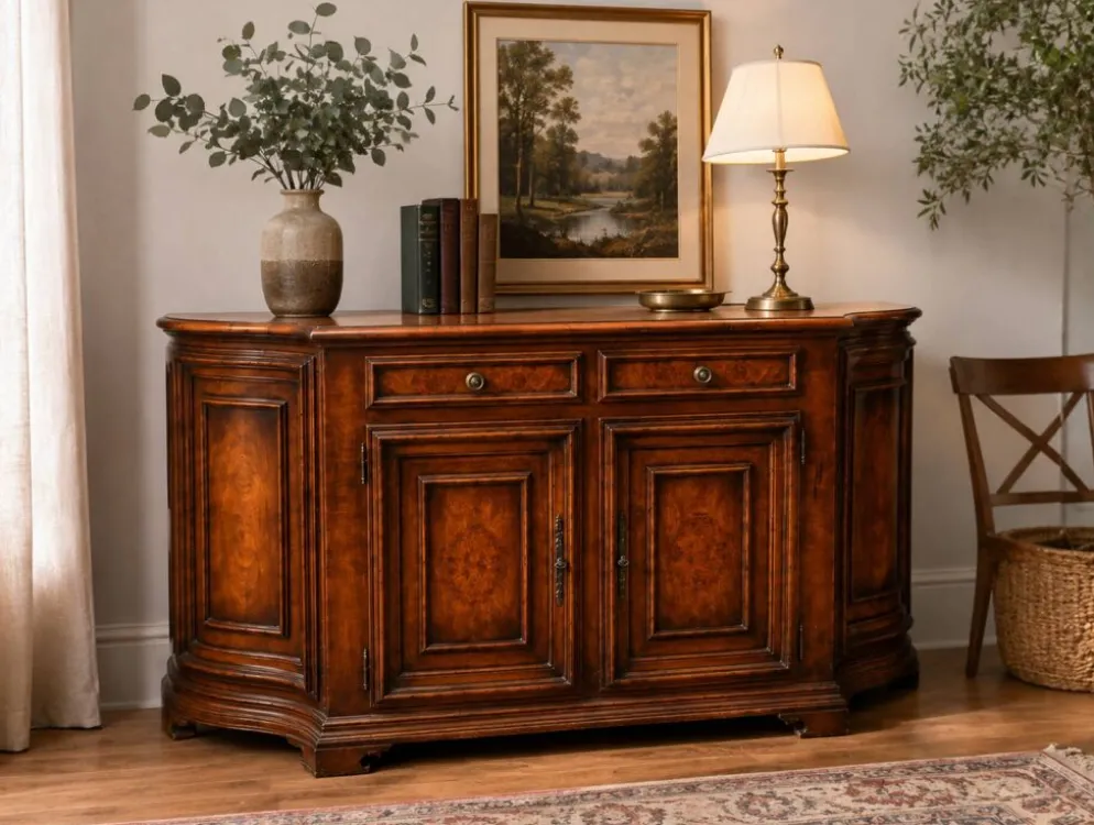 Buffet Enfilade Français Provençal Vintage 4 portes