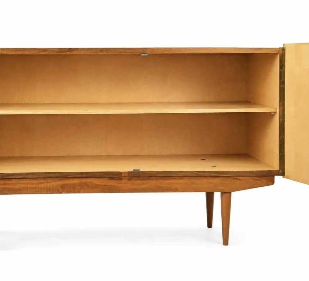 Buffet en noyer vintage allemand des années 1960.