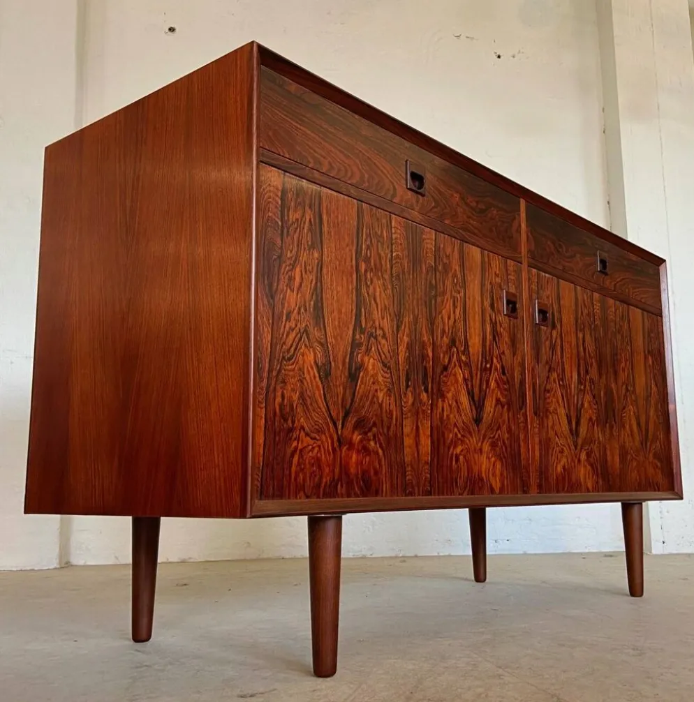 Buffet en palissandre danois vintage rétro des années 1960 par Brouers.