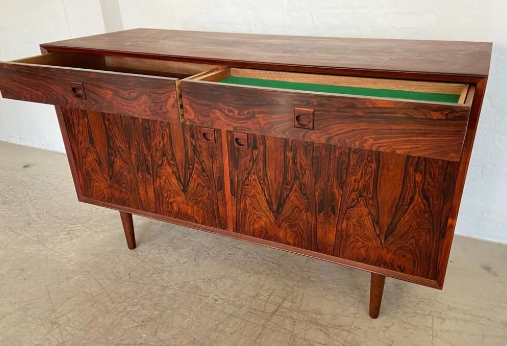 Buffet en palissandre danois vintage rétro des années 1960 par Brouers.