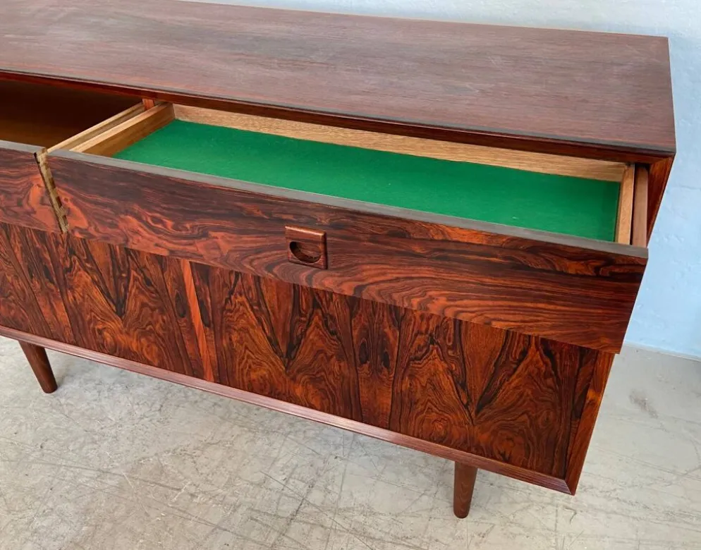 Buffet en palissandre danois vintage rétro des années 1960 par Brouers.