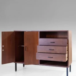 Buffet en palissandre de style mid-century moderne avec tiroirs, Italie années 1970.