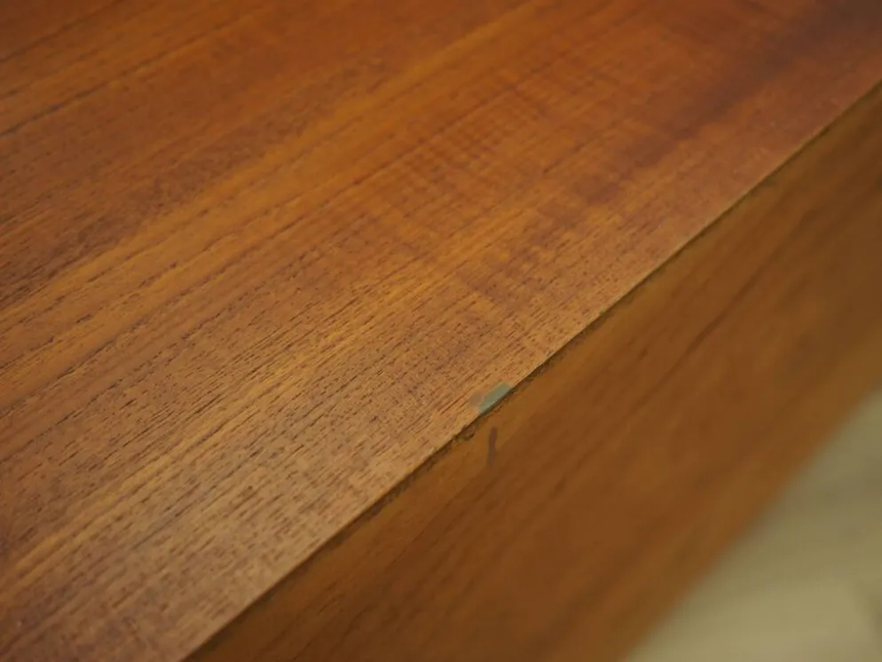 Buffet en teck avec section bar, Danemark, années 1960.