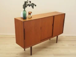 Buffet en teck avec section bar, Danemark, années 1960.