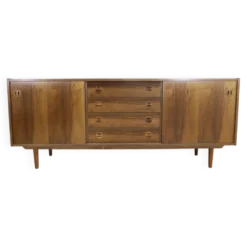 Buffet en teck avec tiroirs centraux, années 1960