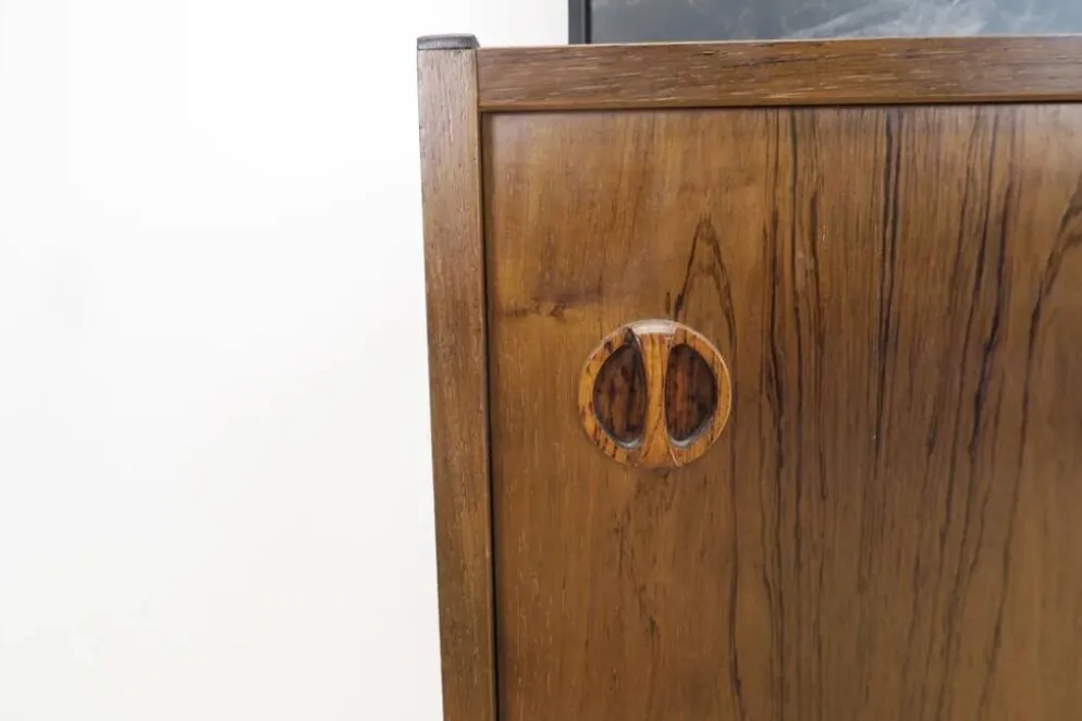Buffet en teck avec tiroirs centraux, années 1960