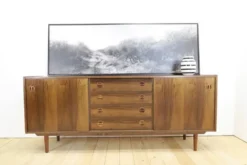 Buffet en teck avec tiroirs centraux, années 1960