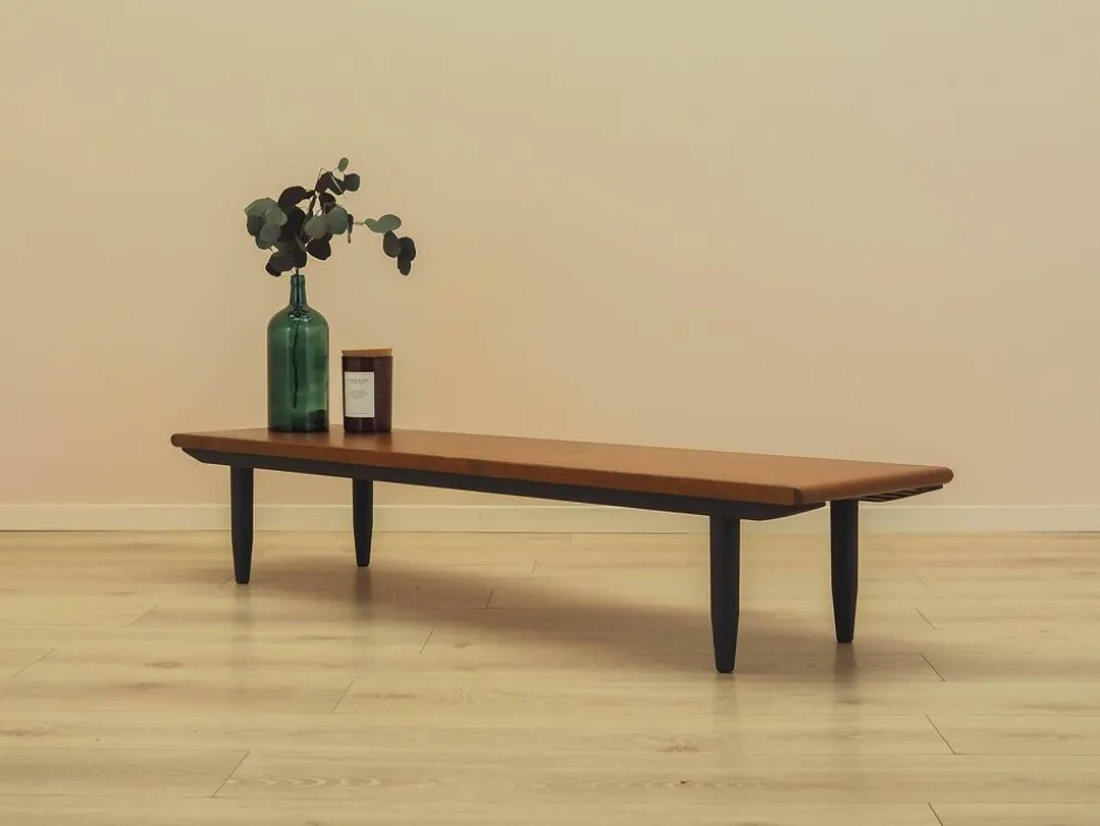 Buffet en teck, console danoise basse, années 1970